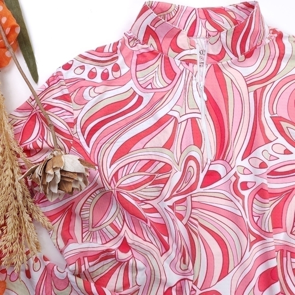 ICIKÜLS Knit Golf Tennis Exercise Top Open Mesh ½ Sleeve  Sz XL - Picture 3 of 16